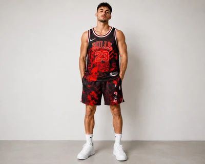 ست رکابی و شورت بسکتبال شیکاگو بولز طرح Jordan 23 | سایزبندی XL تا 5XL |