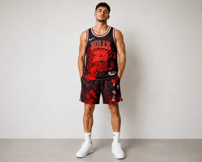 ست رکابی و شورت بسکتبال شیکاگو بولز طرح Jordan 23 | سایزبندی XL تا 5XL |